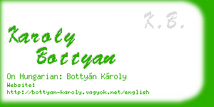 karoly bottyan business card