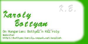 karoly bottyan business card